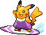 File:Shiny Female Surfing Pikachu.png