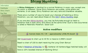 Shiny-Locked Pokemon, Shiny pokemon Wiki